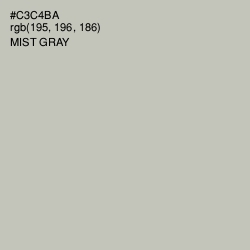 #C3C4BA - Mist Gray Color Image